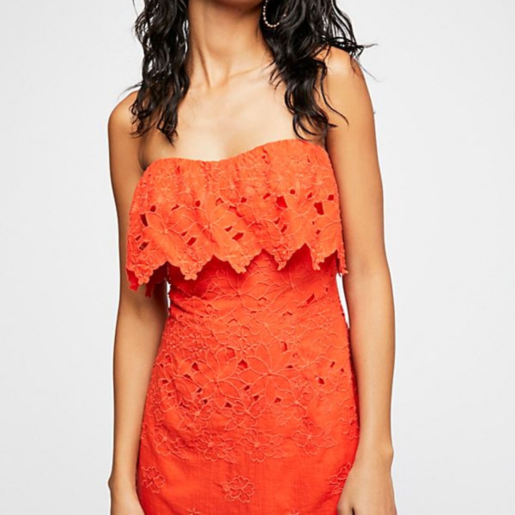Free People Morning Dove Mini Dress Size 8